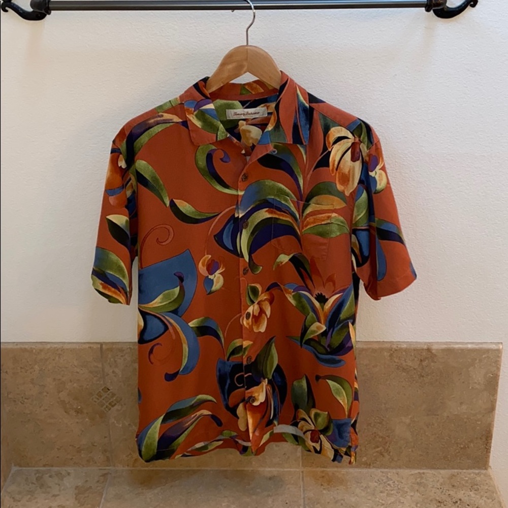 Tommy Bahama Silk Button Up - Small
